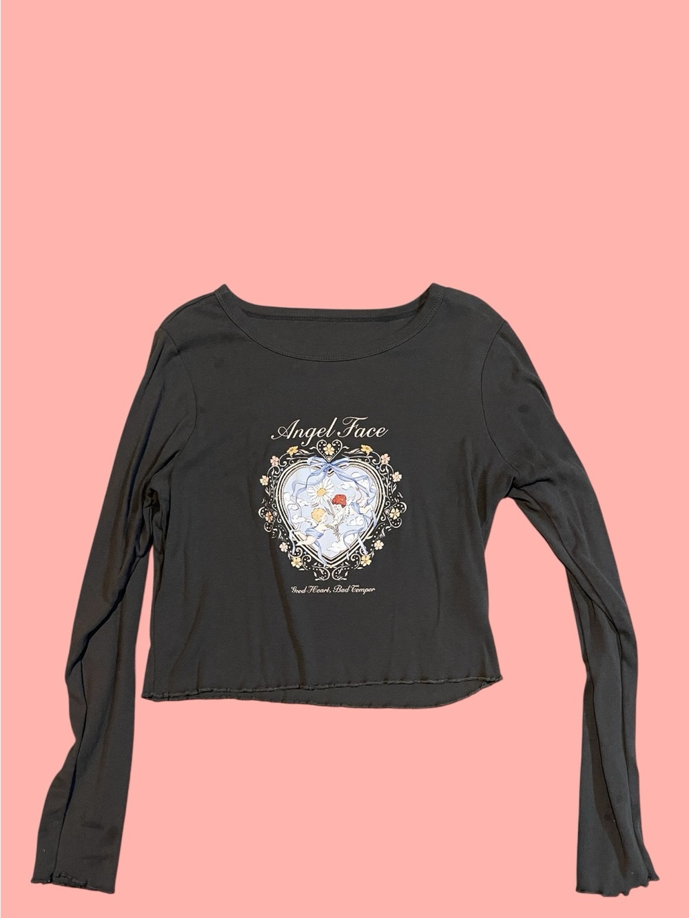 Cotton On Black Long-Sleeve Graphic Tee
